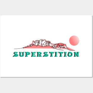 Superstition Mountains Posters and Art